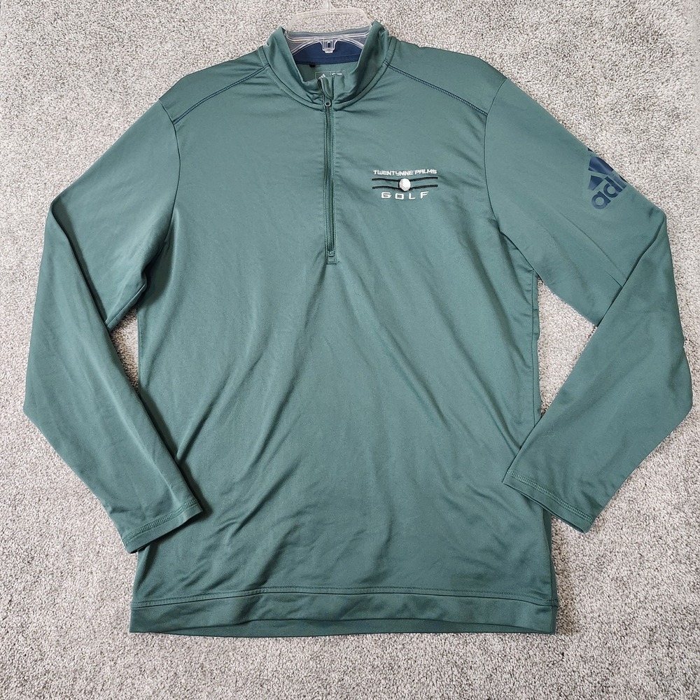 Adidas Twentynine Palms Golf Pullover Mens Medium ClimaWarm Quarter Zip Shirt